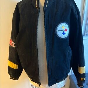 NFL Black and Gold Steelers Bomber Jacket
